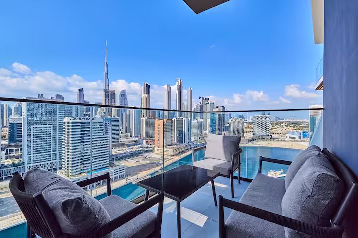 Apartamento en Dubái con vistas al Burj Khalifa