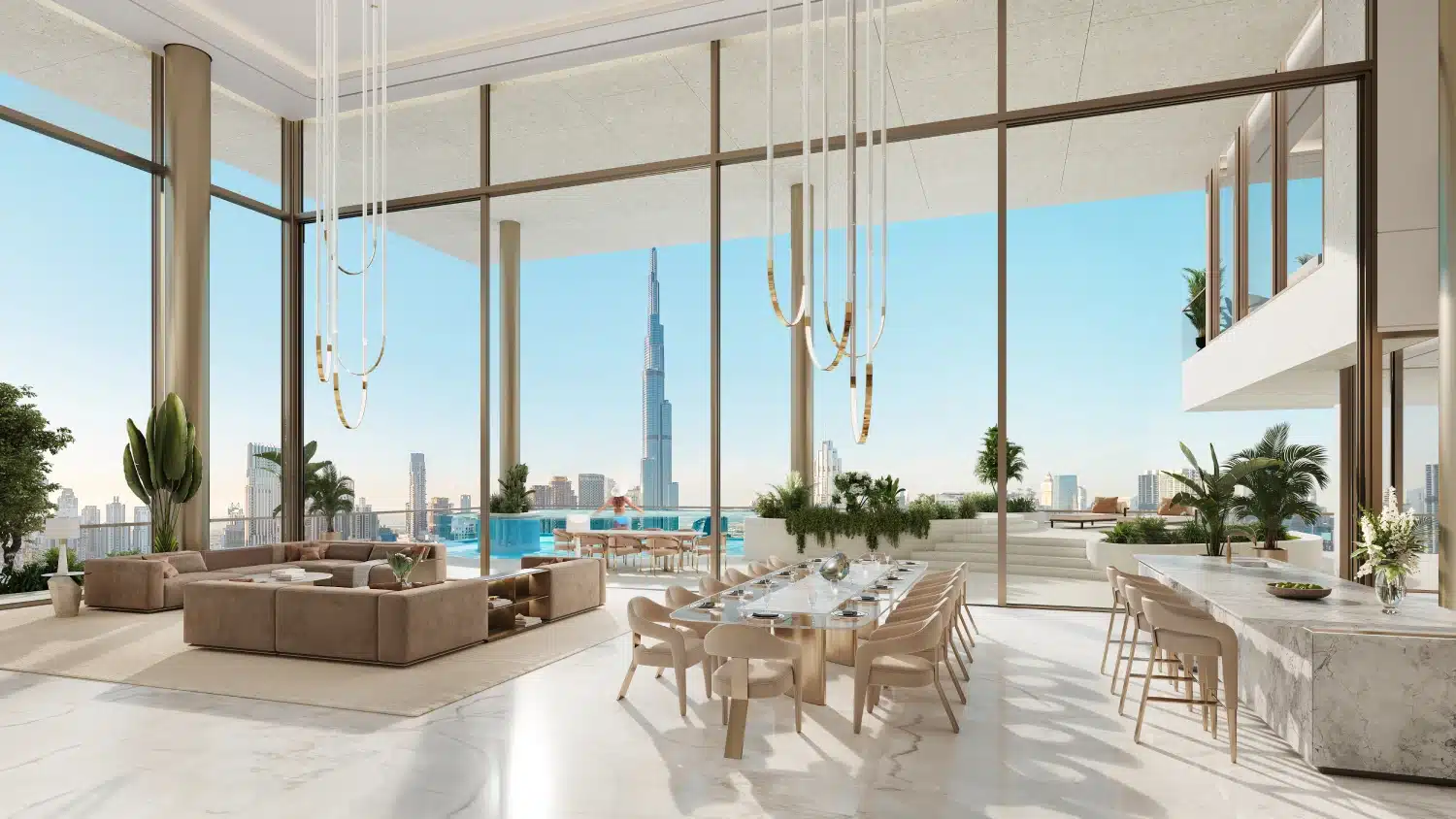 Apartamento en Dubái con vistas a la ciudad