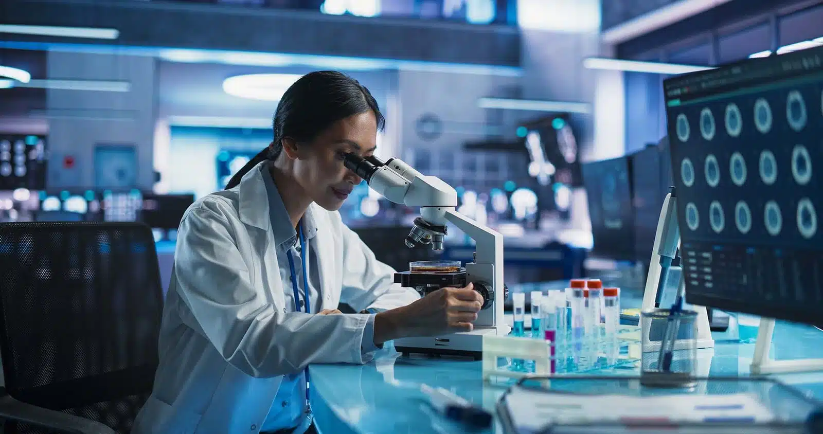 Científico en un laboratorio